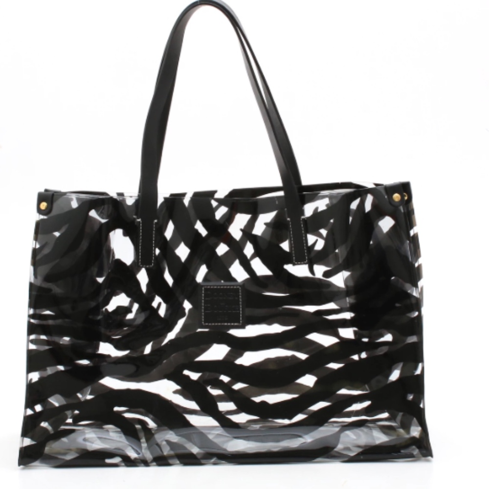 Dooney & Bourke Tiger Striped Vinyl and Leather